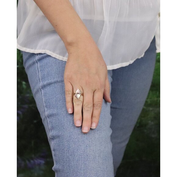 10k Yellow Gold Black Hills Gold Ring Size 4 3/4 Petite woman teen pinky - Picture 4 of 7